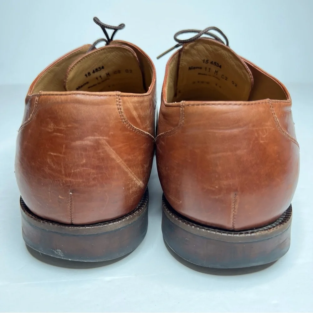 Johnston & Murphy Signature Series Brown Oxford Dress Shoes Size 11